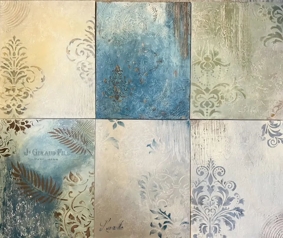 WALKING TECHNIQUES ANNIE SLOAN PAINTS WITH-Velence-style wall